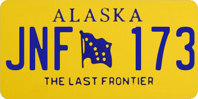 AK license plate JNF173