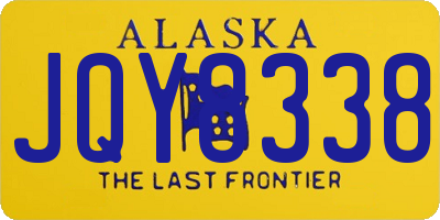 AK license plate JQY8338