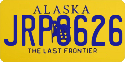 AK license plate JRP0626