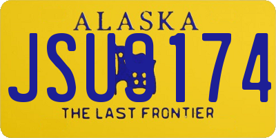 AK license plate JSU9174