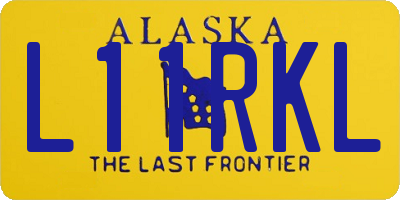 AK license plate L11RKL