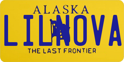 AK license plate LILNOVA