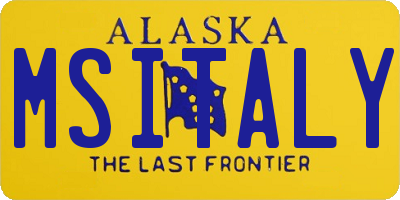 AK license plate MSITALY