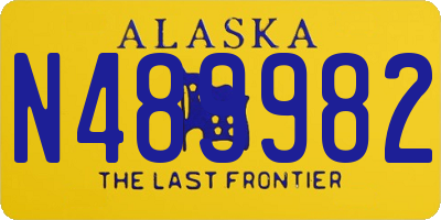 AK license plate N489982