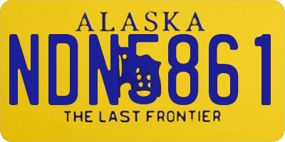 AK license plate NDN5861