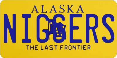 AK license plate NIGGERS