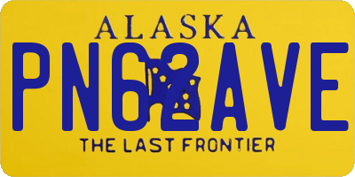 AK license plate PN62AVE