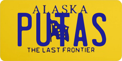 AK license plate PUTAS