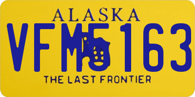 AK license plate VFM5163