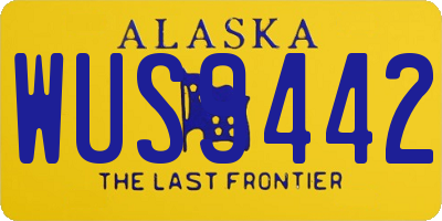 AK license plate WUS9442