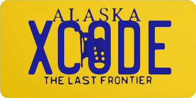 AK license plate XCODE