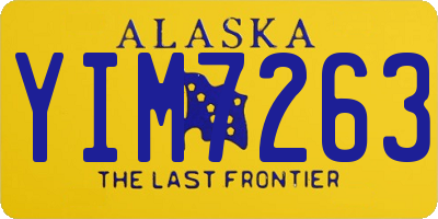 AK license plate YIM7263