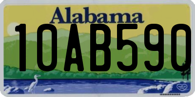 AL license plate 10AB590