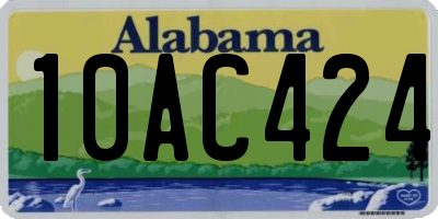 AL license plate 10AC424