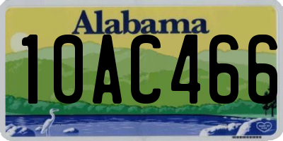 AL license plate 10AC466