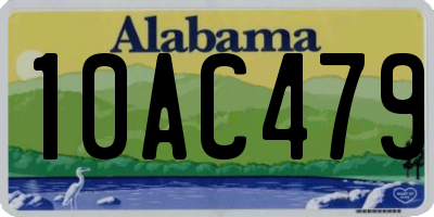 AL license plate 10AC479