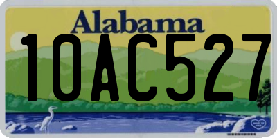 AL license plate 10AC527