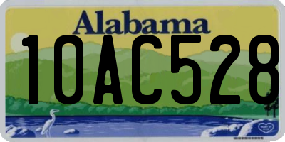 AL license plate 10AC528