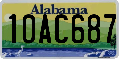 AL license plate 10AC687