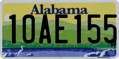 AL license plate 10AE155