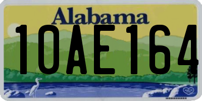 AL license plate 10AE164