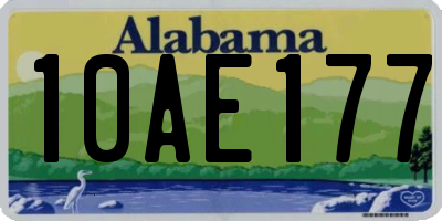 AL license plate 10AE177