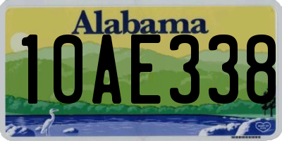 AL license plate 10AE338