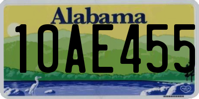 AL license plate 10AE455