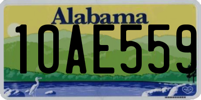AL license plate 10AE559