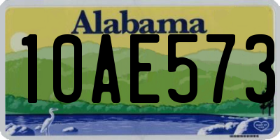 AL license plate 10AE573