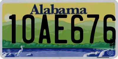 AL license plate 10AE676