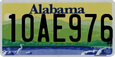 AL license plate 10AE976