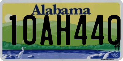 AL license plate 10AH440