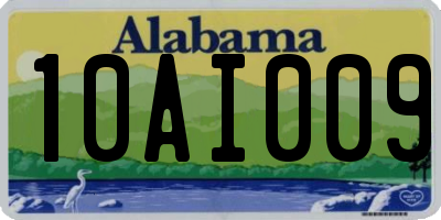 AL license plate 10AI009