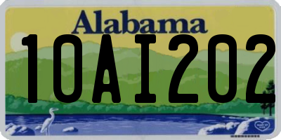 AL license plate 10AI202