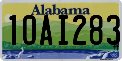 AL license plate 10AI283