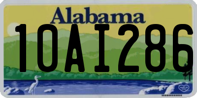 AL license plate 10AI286