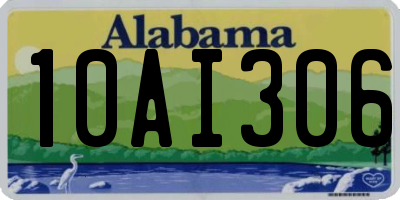 AL license plate 10AI306