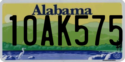 AL license plate 10AK575
