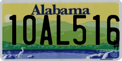 AL license plate 10AL516