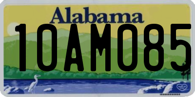 AL license plate 10AM085