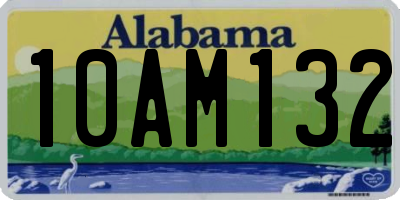AL license plate 10AM132