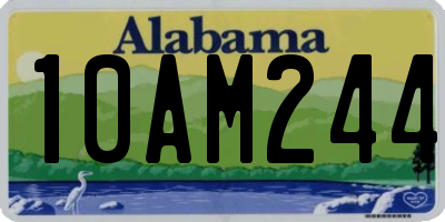 AL license plate 10AM244