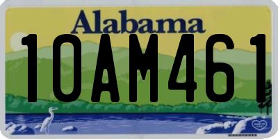 AL license plate 10AM461