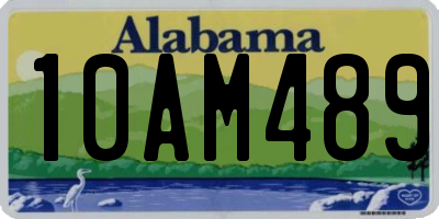 AL license plate 10AM489