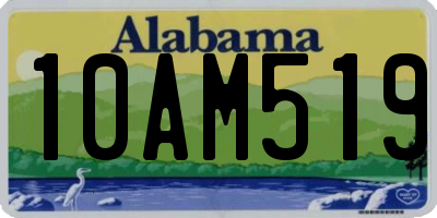 AL license plate 10AM519