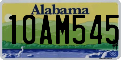 AL license plate 10AM545