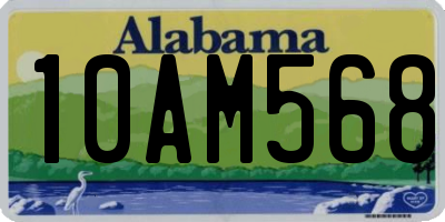 AL license plate 10AM568