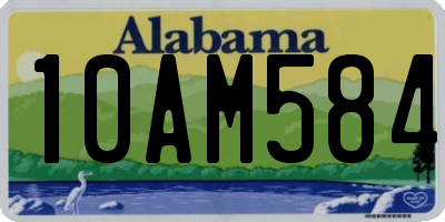 AL license plate 10AM584