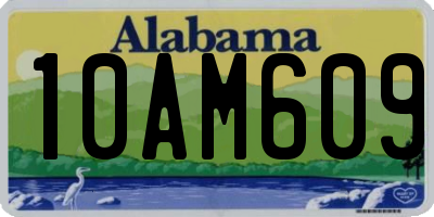 AL license plate 10AM609